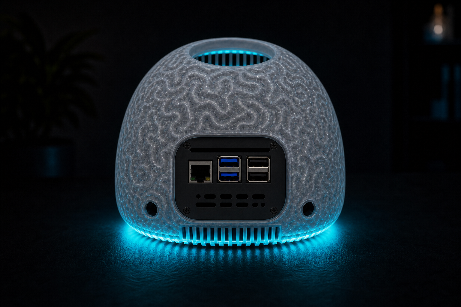 theBRAIN — Back — network & USB