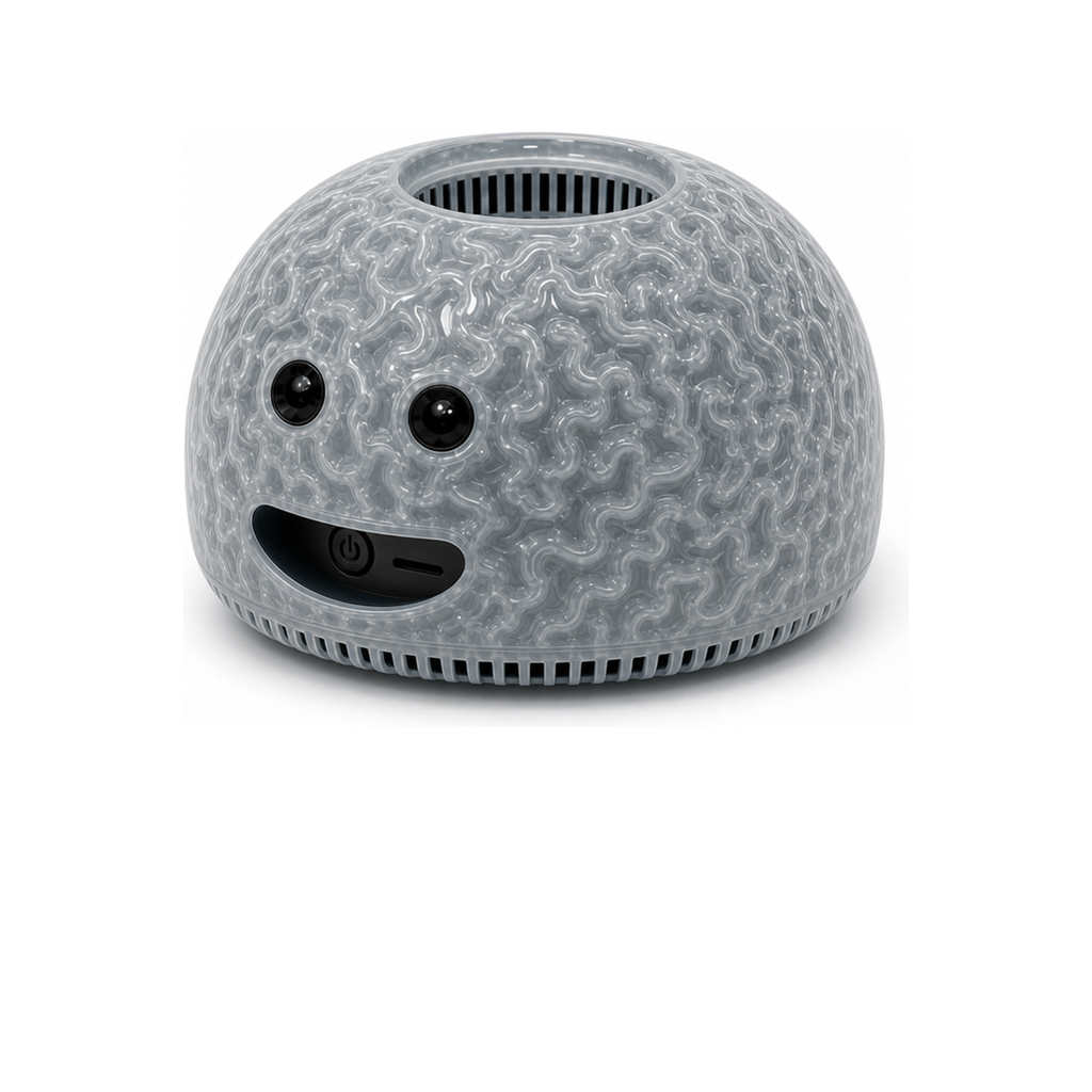 BRAIN core unit in translucent standard gray shell