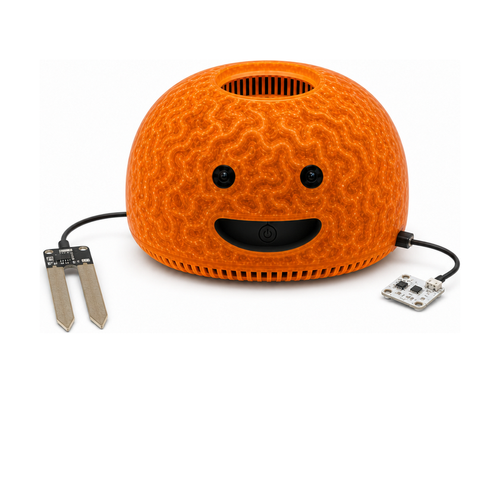 BRAIN-MAX orange shell with soil probe and side board add-ons