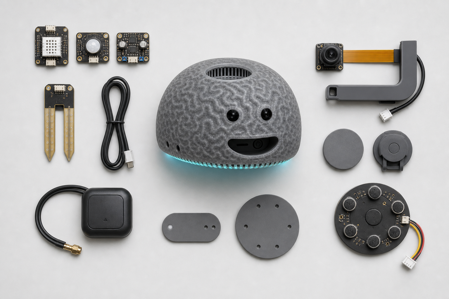theBRAIN with optional sensors, slim vision dock, GPS, and blank plates